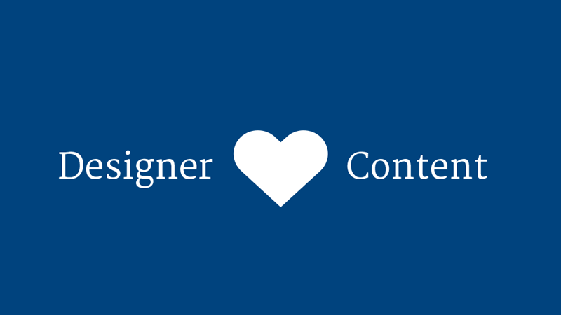 Web Designer: Keine Angst vor Content